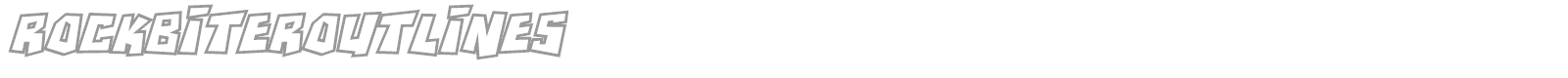 Rockbiter font preview
